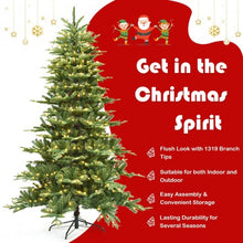 Load image into Gallery viewer, 7.5 ft Pre-Lit Aspen Fir Hinged Artificial Christmas Tree with 700 LED Lights
