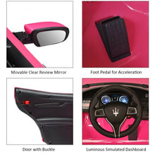 Load image into Gallery viewer, 12 V Remote Control Maserati Licensed Kids Ride on Car-Pink

