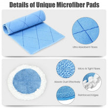 Load image into Gallery viewer, 5 Pack Electric Spin Mop Washable Microfiber Replacement Mop Pads
