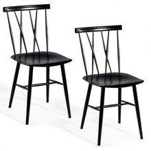 Load image into Gallery viewer, Set of 2 Armless Cross Back Kitchen Dining Side Chairs
