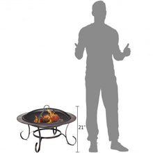 Load image into Gallery viewer, 30&quot; Outdoor Fire Pit BBQ Camping Firepit Heater
