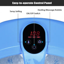 Load image into Gallery viewer, Portable Electric Automatic Roller Foot Bath Massager-Blue
