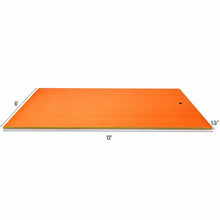 Load image into Gallery viewer, 12’ x 6’ 3 Layer Floating Water Pad-Orange
