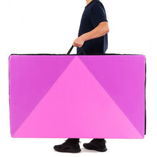 Load image into Gallery viewer, 4&quot; x 10&quot; x 2&quot; Gymnastics Mat Folding Portable Exercise Aerobics Fitness-Purple
