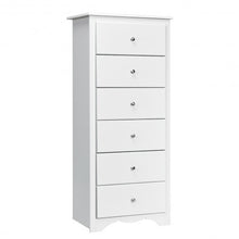 Load image into Gallery viewer, 6 Drawers Chest Dresser Clothes Storage Bedroom Furniture Cabinet-White

