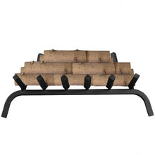 Load image into Gallery viewer, 24&quot; Iron Fireplace Log Grate Firewood Burning Rack
