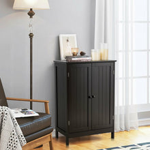 Load image into Gallery viewer, Bathroom Floor Storage Double Door Cupboard Cabinet-Brown
