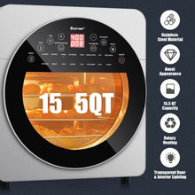 Load image into Gallery viewer, 16-in-1 Air Fryer 15.5 QT Toaster Rotisserie Dehydrator Oven-Silver
