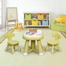 Load image into Gallery viewer, Kids Table and 2 Chair Set with Storage Bins-Yellow

