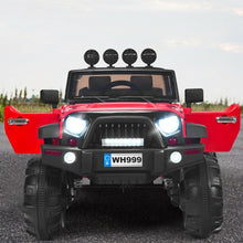 Load image into Gallery viewer, 12V Kids Spring Suspension Ride On Truck-Red
