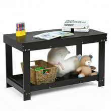 Load image into Gallery viewer, Solid Multifunctional Wood Kids Activity Play Table-Black

