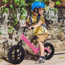 Load image into Gallery viewer, 12&quot; Balance Kids No-Pedal Learning Bicycle Black/Pink-Pink
