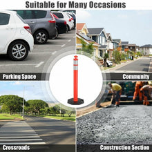 Load image into Gallery viewer, 6 Pack 45&quot; Orange Traffic Delineator Post Cone
