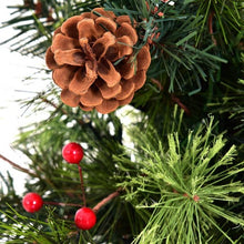 Load image into Gallery viewer, LED Christmas Tree with Red Berries Pine Cones-4&#39;
