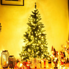 Load image into Gallery viewer, 5&#39; / 6&#39; Prelit Artificial Half Christmas Tree with 8 Flash Modes-5&#39;
