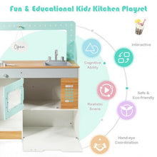 Load image into Gallery viewer, 2 in 1 Kids Wooden Pretend Cooking Playset Toy
