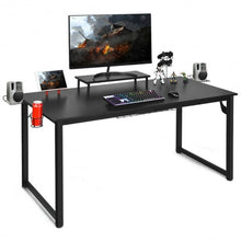 Load image into Gallery viewer, 63 inch Gaming Desk with Monitor Shelf Tablet Board
