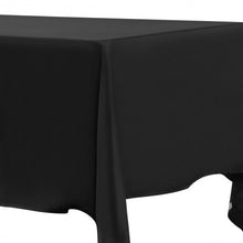 Load image into Gallery viewer, 10 pcs 90&quot; x 156&quot; Rectangle Polyester Tablecloth-Black
