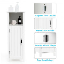 Load image into Gallery viewer, Bathroom Adjustable Shelf Floor Storage Cabinet with Door
