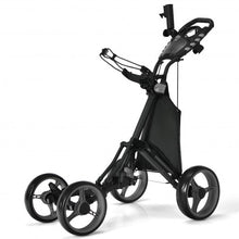 Load image into Gallery viewer, Lightweight Foldable Collapsible 4 Wheels Golf Push Cart-Gray
