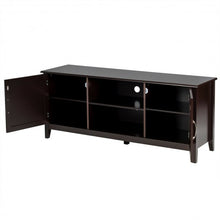 Load image into Gallery viewer, Entertainment Media TV Stand with Storage Cabinets-Brown
