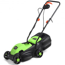 Load image into Gallery viewer, 14&quot; Electric Push Lawn Corded Mower with Grass Bag-Green
