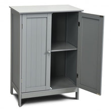 Load image into Gallery viewer, Bathroom Floor Storage Double Door Cupboard Cabinet-Gray
