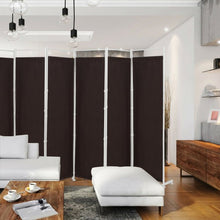 Load image into Gallery viewer, 6-Panel Room Divider Folding Privacy Screen -Brown
