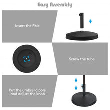 Load image into Gallery viewer, 49 LBS Patio Resin Umbrella Base Stand for Outdoor
