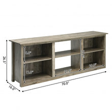 Load image into Gallery viewer, 2-Tier Entertainment Media Console TV Stand-Gray
