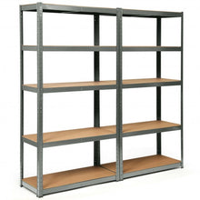 Load image into Gallery viewer, 2 Pcs Storage Shelves Garage Shelving Units Tool Utility Shelves-Gray
