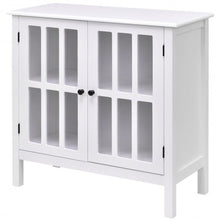 Load image into Gallery viewer, Glass Door Sideboard Console Storage Buffet Cabinet
