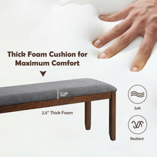 Load image into Gallery viewer, Upholstered Entryway Bench Footstool with Wood Legs

