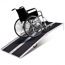 Load image into Gallery viewer, Portable Aluminum Non-skid Multifold Wheelchair Ramp-7&#39;
