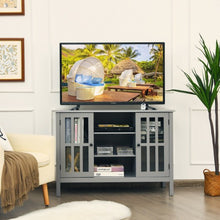 Load image into Gallery viewer, Wooden TV Stand Console Cabinet for 50&quot; TV-Gray
