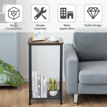 Load image into Gallery viewer, 2-Tier Industrial Side End Accent Telephone Table
