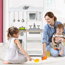 Load image into Gallery viewer, Wooden Pretend Play Kitchen Set for Kids with Accessories and Sink
