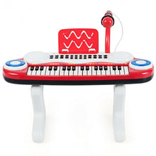 Load image into Gallery viewer, 37-key Kids Toy Keyboard Piano with Microphone-Red
