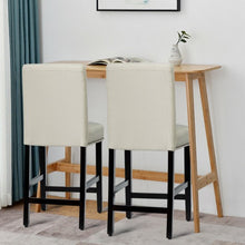Load image into Gallery viewer, 25&#39;&#39; Kitchen Chairs w/ Rubber Wood Legs-Beige
