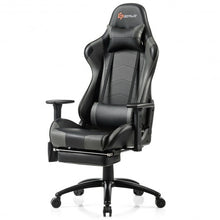 Load image into Gallery viewer, Ergonomic High Back PU Leather Massage Gaming Chair-Gray
