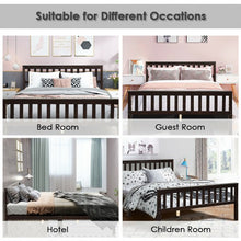 Load image into Gallery viewer, Wood Bed Frame Wood Slats Support Platform Full Size
