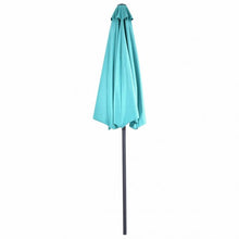Load image into Gallery viewer, 9Ft Patio Bistro Half Round Umbrella -Turquoise
