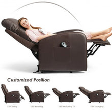 Load image into Gallery viewer, Electric Power Lift  Leather Recliner Chair-Coffee
