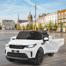 Load image into Gallery viewer, 12V Licensed 2-Seater Land Rover Kid Ride On Car -White
