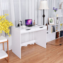 Load image into Gallery viewer, Modern Writing Bluetooth Speakers Drawer USB Computer Desk
