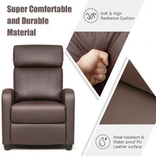 Load image into Gallery viewer, PU Leather Massage Recliner Chair with Footrest-Brown
