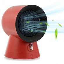 Load image into Gallery viewer, 1500 W Portable Mini Electric Desktop Fan heater-Red
