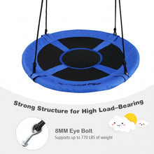 Load image into Gallery viewer, 40&quot; 770 lbs Flying Saucer Tree Swing Kids Gift with 2 Tree Hanging Straps-Blue
