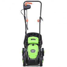 Load image into Gallery viewer, 14&quot; Electric Push Lawn Corded Mower with Grass Bag-Green
