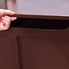 Load image into Gallery viewer, Safety Hinge Wooden Chest Organizer Toy Storage Box-Coffee
